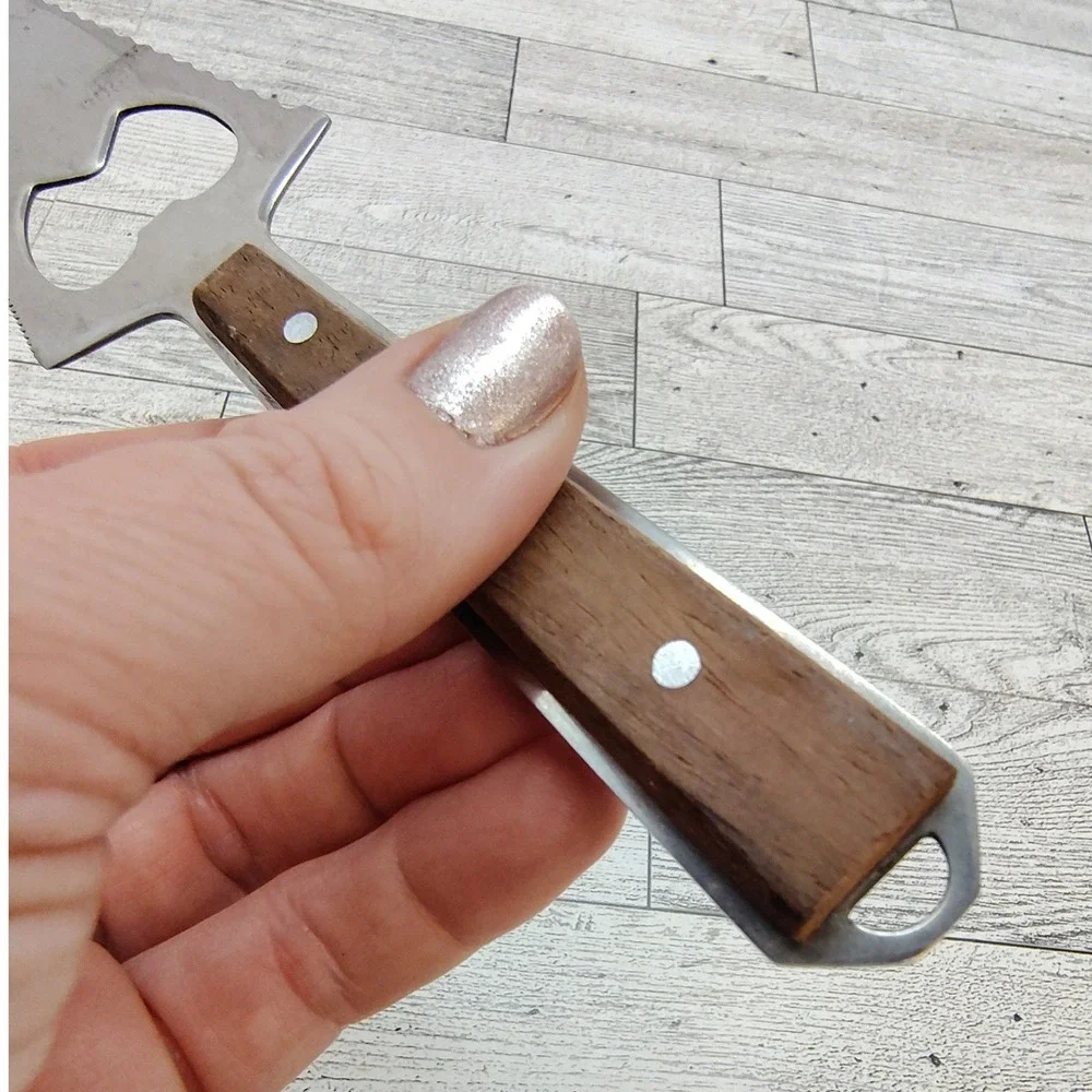 Mid Century Vintage Cheese Taster Knife Bottle Cap Opener‎ Japan Fork Tip